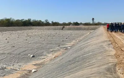 Construccion de piscinas e infraestructura de la planta piscicola de Villa Montes llega al 70 y 40 de avance