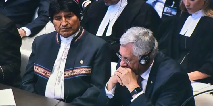 El expresidente Evo Morales junto al exagente Eduardo Rodriguez Veltze