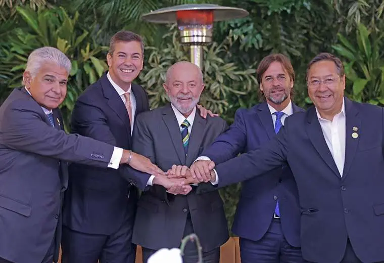 presidentes en la cumbre de mercosur