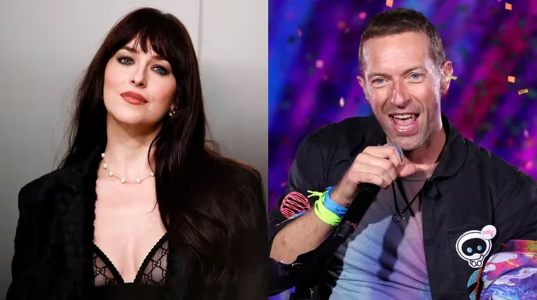 Dakota Johnson y Chris Martin