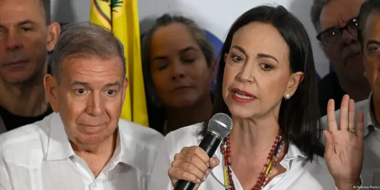 Edmundo Gonzalez Urrutia y Maria Corina Machado lideres opositores de Venezuela. 29.07.2024