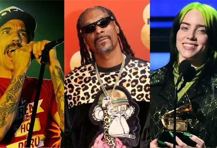 billie eilish snoop dogg y red hot chili peppers