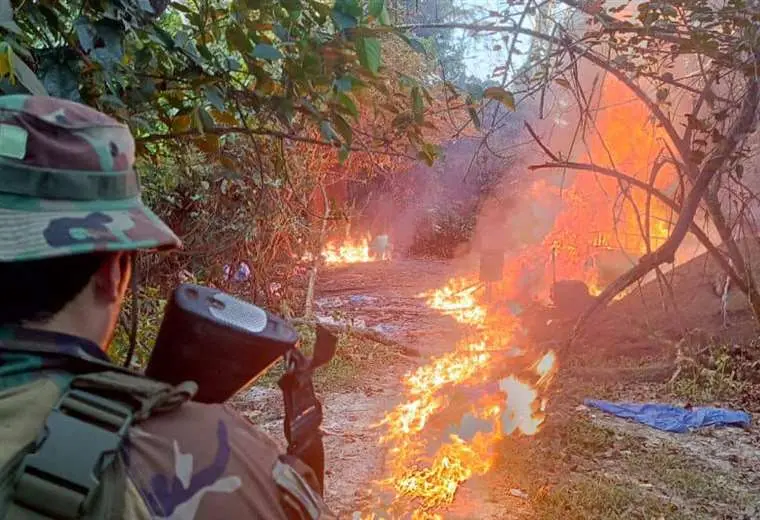 destruyen fbricas de drogas en cochabamba y santa cruzfoto