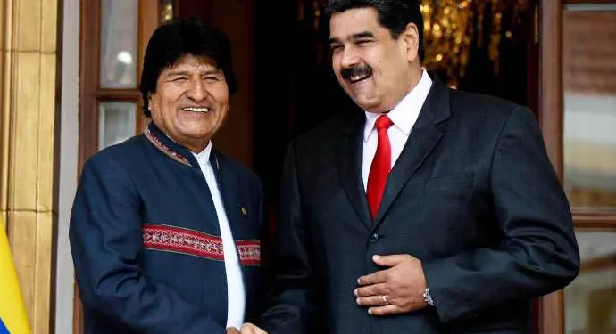 evo morales y nicolas maduro