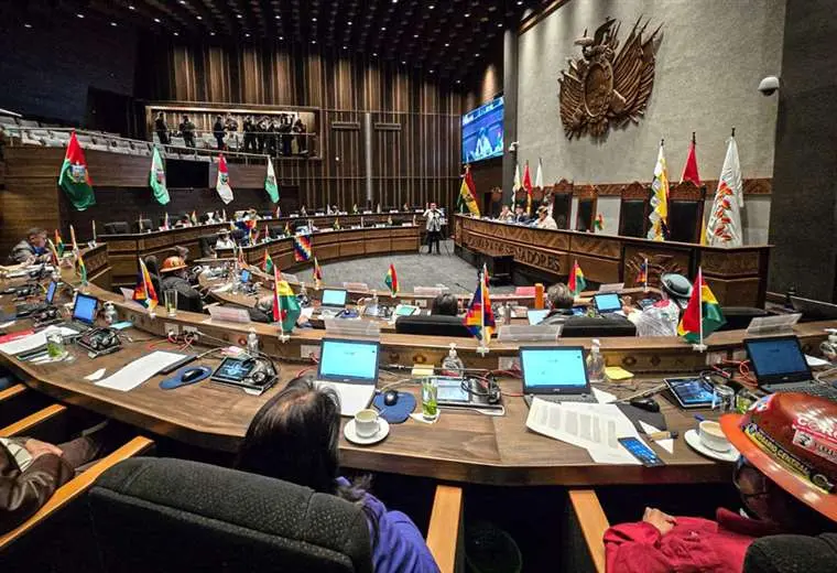 la sesin de los senadores