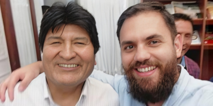 Foto RRSS Evo Morales y Eduardo Del Castillo