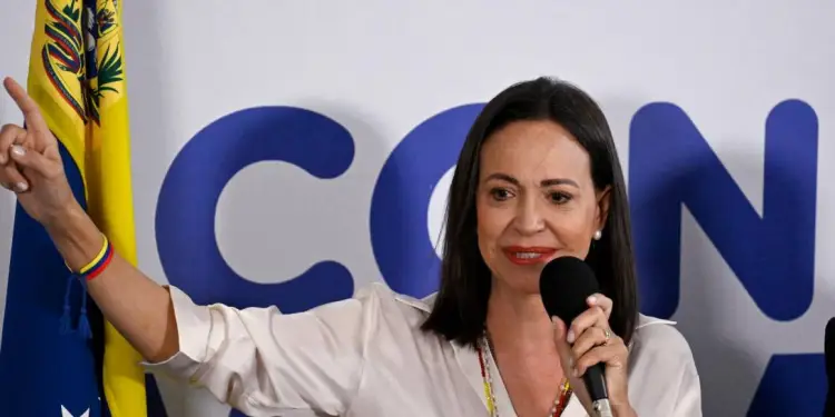 La lider de oposicion en Venezuela Maria Corina Machado