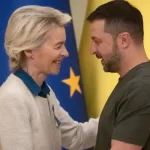 Ursula von der Leyen y Volodimir Zelenski en Kiev