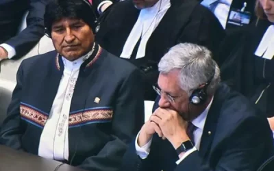 El expresidente Evo Morales junto al exagente Eduardo Rodriguez Veltze